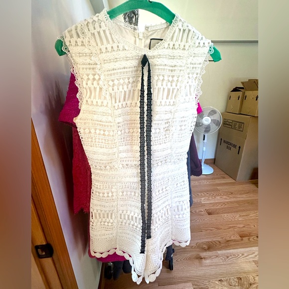 Alexis White Crew Neck Romper Size XS - Picture 5 of 8